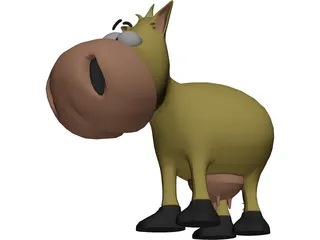 Cartoon Cow 3D Model