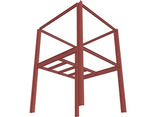 Steel Scaffolding 3D Model