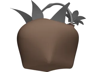 Flowers Basket 3D Model