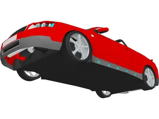 Audi A4 Cabrio [Tuned] 3D Model