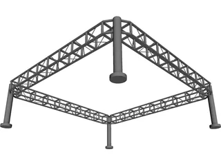 Metal Lighting Rig 3D Model