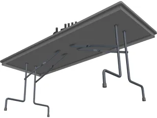 School Lab Table 3D Model