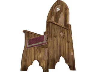 Medieval Chair 3D Model