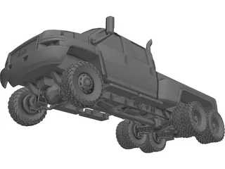 GMC C4500 Top Kick 6x6 3D Model