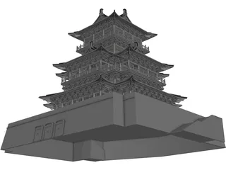Chinese Castle 3D Model