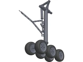 Boeing 777 Main Landing Gear 3D Model