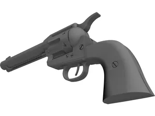 Colt 45 Peacemaker (1873) 3D Model