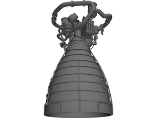 Space Shuttle Main Engine 3D Model