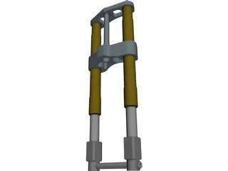 Superbike Fork 3D Model