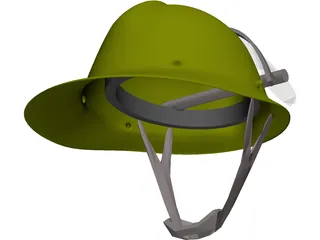 Helmet Fireman 3D Model