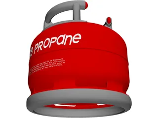 Gas Bottle ELFI 3D Model