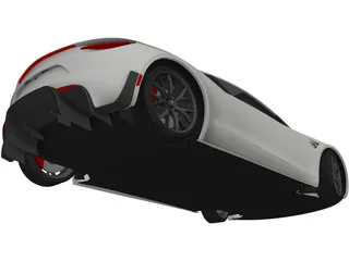 Tesla Roadster (2020) 3D Model