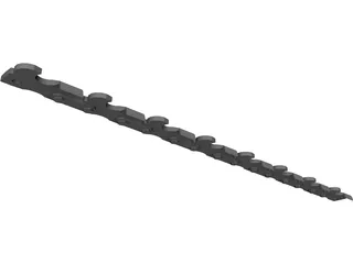 Chain Saw Teeth 3D Model