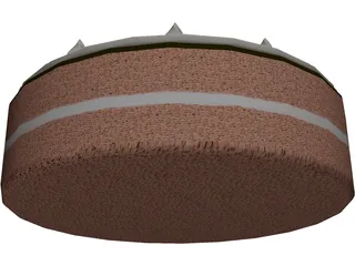 Cake Round 3D Model