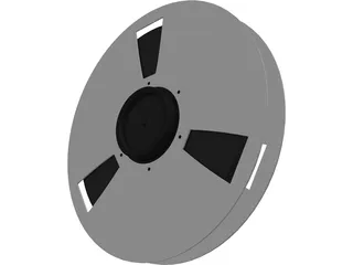 Ampex Tape Reel 3D Model