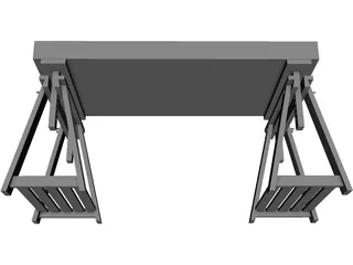 Desk IKEA 3D Model