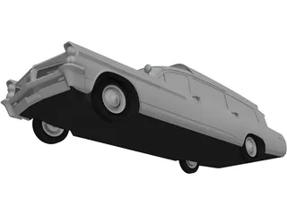 Pontiac Bonneville Ambulance (1963) 3D Model