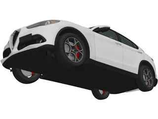Alfa Romeo Stelvio Q4 (2017) 3D Model