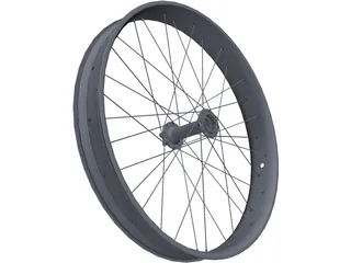 Fatbike Rim Rear 3D Model