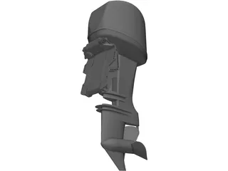 Outboard Motor Yamaha 40HP 3D Model