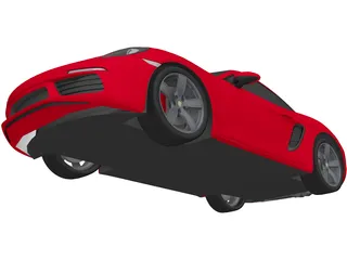 Porsche 718 Cayman S (2018) 3D Model
