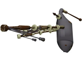 Bagpipes 3D Model
