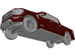 Ford F-150 Limited (2021) 3D Model