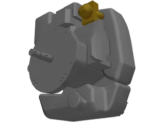 Lawnmower Engine 3D Model