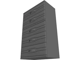 Upright Dresser 3D Model