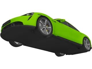 Porsche Taycan Turbo S (2023) 3D Model