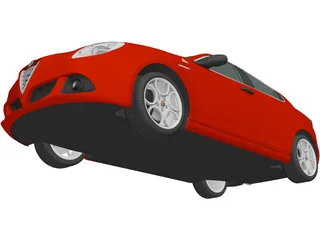 Alfa Romeo Giulietta Quadrifoglio Verde (2014) 3D Model