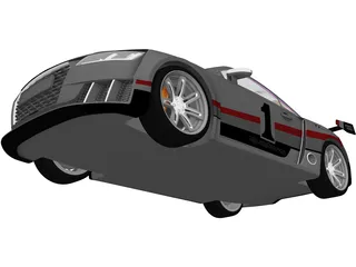 Audi TT RS Clubsport (2017) 3D Model