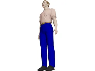 Man Worker 3D Model