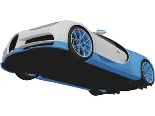 Bugatti Chiron (2020) 3D Model