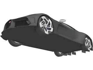 Bugatti La Voiture Noire (2019) 3D Model
