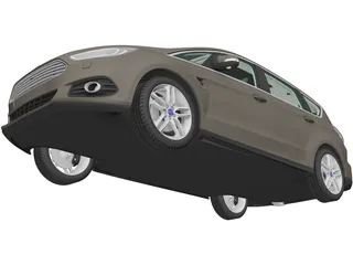 Ford S-Max (2015) 3D Model