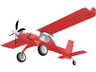 PZL-104 Wilga 3D Model