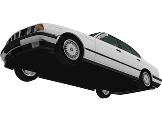 BMW 525i Sedan [E34] (1988) 3D Model