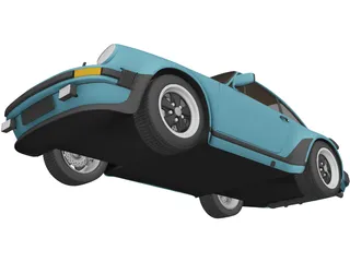 Porsche 911 Turbo (1975) 3D Model