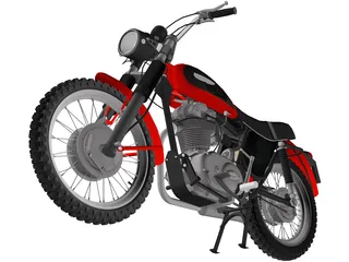 Ducati 350 Scrambler (1971) 3D Model
