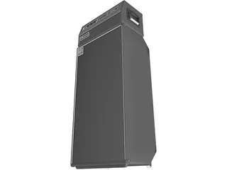 Ampeg Bass Amp with Speaker 3D Model