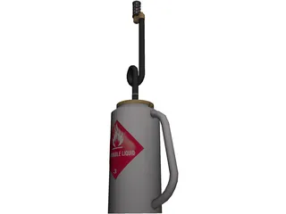 Drip Torch 3D Model