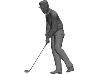 Golf Player 3D Model