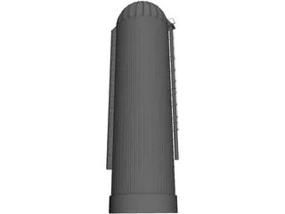 Grain Silo 3D Model