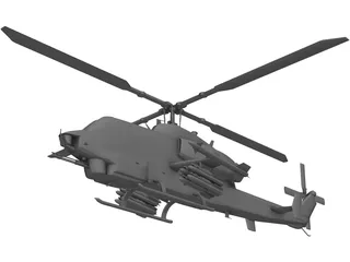 Bell AH-1Z 3D Model