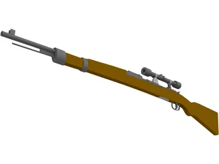 Karabiner 98k Scope 3D Model