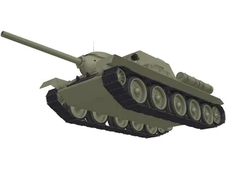 SU-100 3D Model