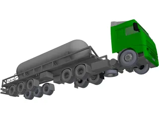 Volvo Carbon Dioxide Truck 3D Model