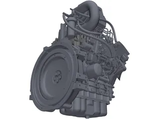 Isuzu 3CA1GZG01 Engine 3D Model