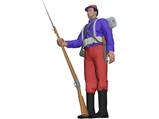 Soldier (1879) 3D Model